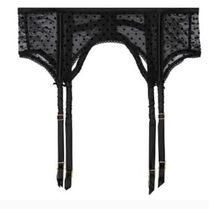 New Victoria's Secret Dream Angels black lace sexy Garter belt